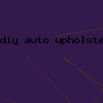 auto upholstery